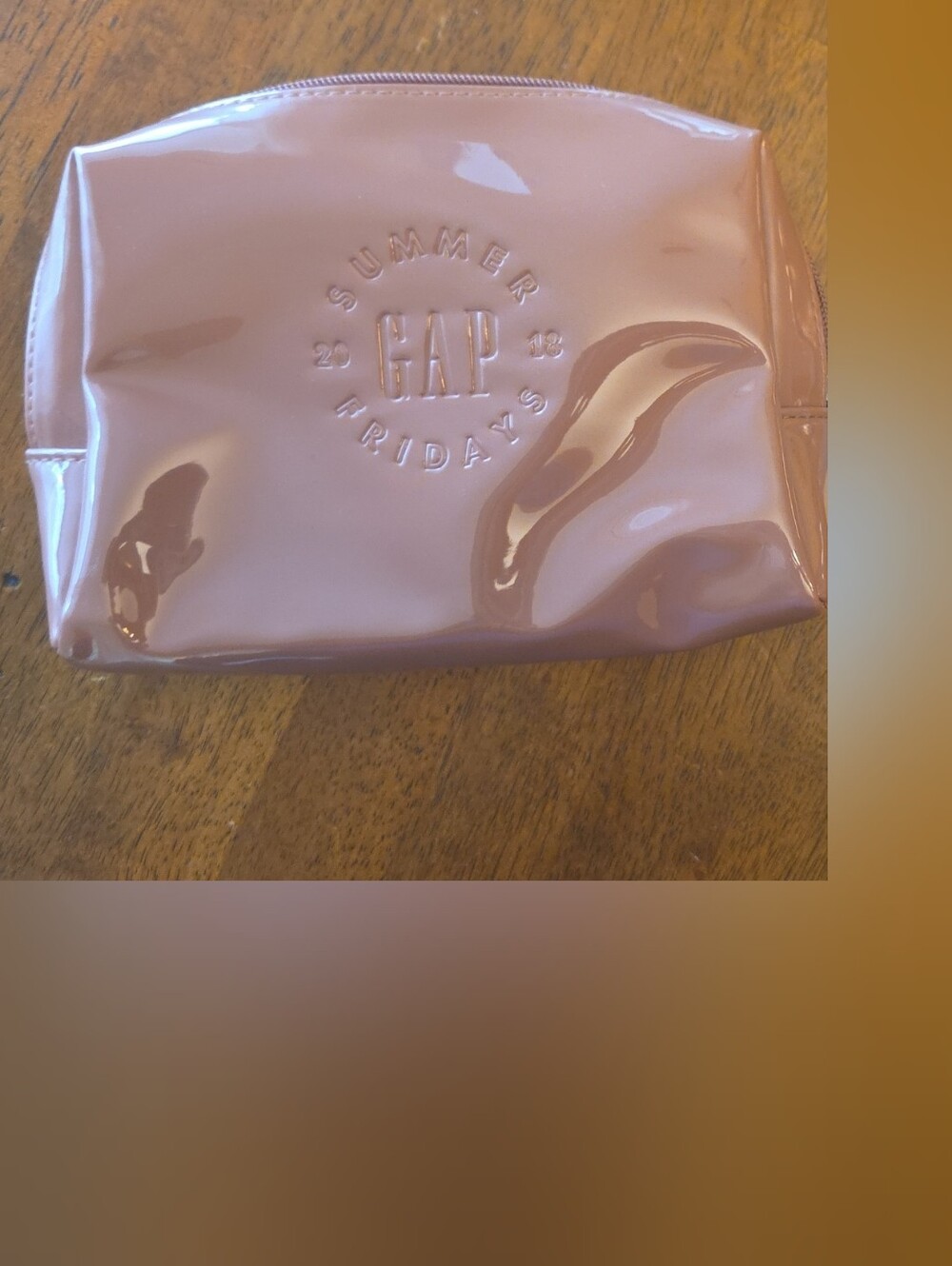 Summer Fridays Mauve Glossy Cosmetic Pouch